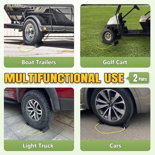 ROBLOCK Upgrade Wheel Chocks for Lightweight Travel Trailer Light Truck Car - Image 6