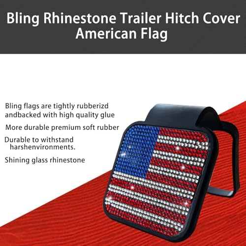 Bling Trailer Hitch Cover with Multicolour - Image 6