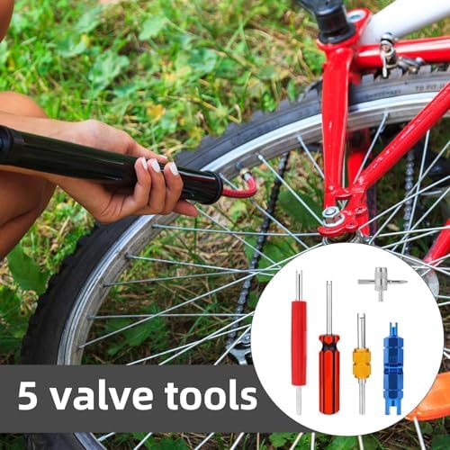 Penitue 5pcs Tire Tyre Repair Tool Set, Dual & Single Head Valve Core Remover - Image 6