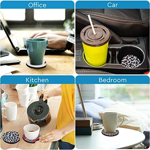 40PCS Sublimation Blank Car Coasters, 2.75in/5mm Circular Opening Blank - Image 5