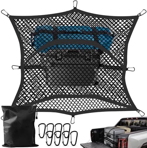Truck Bed Cargo Net, High Elastic Cargo Net by Dayacoco