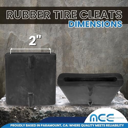 2PK Rubber Tire Cleats Tie Down Blocks - Image 3