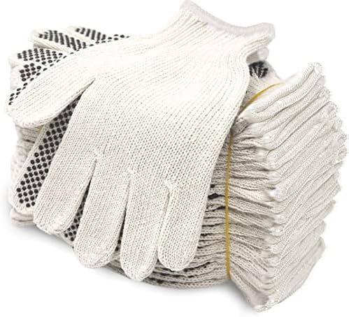 Evridwear Cotton Polyester String Knit Shell Safety Protection Work Gloves by Evridwear
