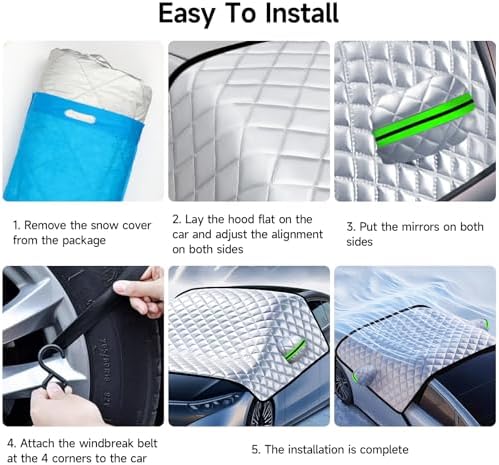 SANLIKE Car Windshield Snow Cover - Image 4