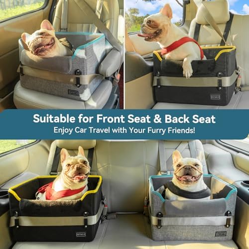 PETSFIT Dog Car Seats for Small Dogs – Patented Safety Buckles – Safety Tether - Image 2