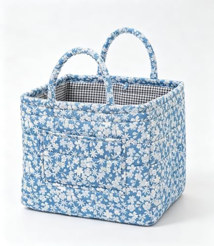 Storage Basket Boho Fabric Large Collapsible Floral Laundry Nursery Hamper by Ankick