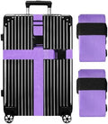 Luggage Straps for Suitcases TSA Approved-2 Pack Bright Personalized Luggage by GOWRAPS