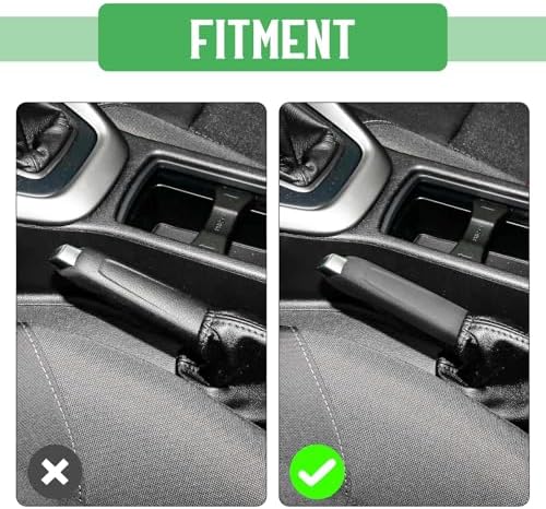 Black Emergency Brake Handle Cover Compatible - Image 4