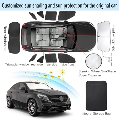 10PCS Windshield Sun Shade Custom Fit - Image 3
