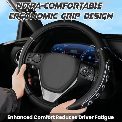 Ventilated Heart-Shaped Steering Wheel Cover - Image 3