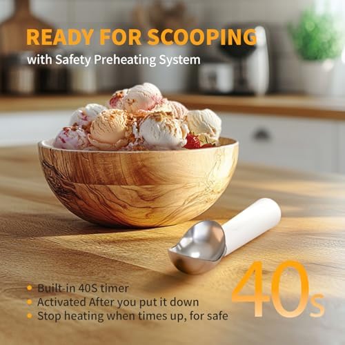 Heated Ice Cream Scoop, Rechargeable Electric Scooper - Image 4