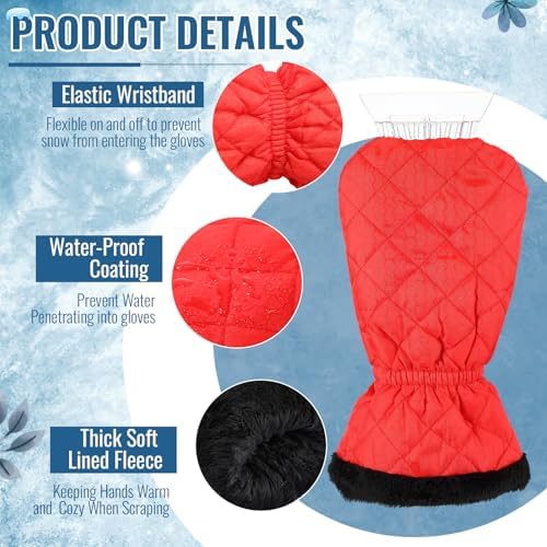 WILLBOND Ice Scraper with Glove Waterproof Ice Scrapers - Image 3