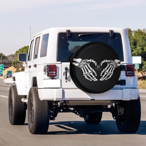 Love Heart Skeleton Spare Tire Cover - Image 2