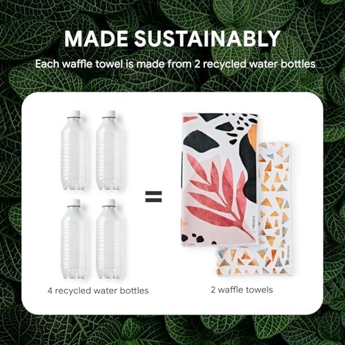 RECYCO Waffle Kitchen Towel Set of 2 - Image 5