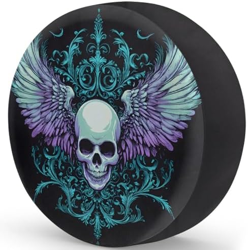 Cool Skull Gothic Spare Tire Cover Dust-Proof Wheel Protector - Image 2