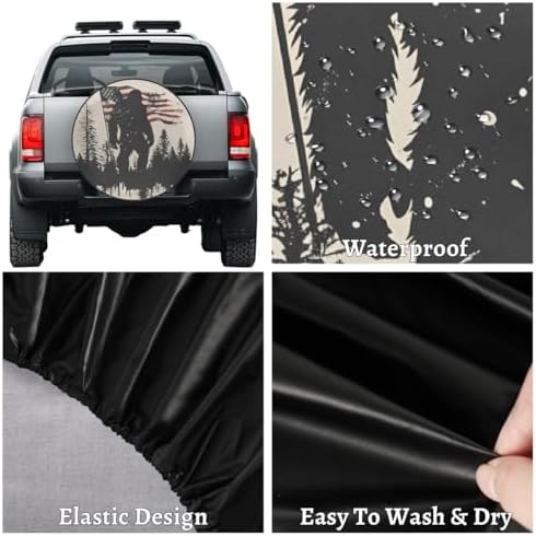 Flag Bigfoot Spare Tire Cover Dust-Proof Wheel Protector - Image 4