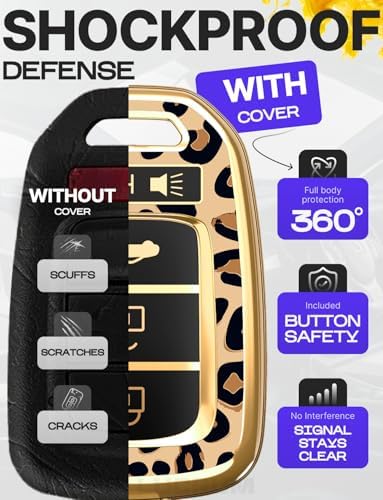 Lucrum Compatible with Honda Key Fob Cover & Keychain - Image 4