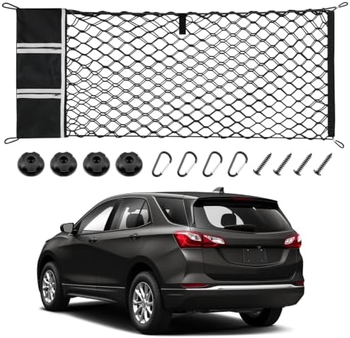 Amiss Truck Bed Cargo Net with Side Organizer, Compatible with 2017-2022 Honda by Amiss