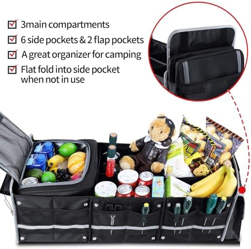 Car Trunk Organizer with Removable Cooler Bag - Image 3