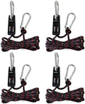Ratchet Tie Down Straps, 1/4" 12FT Adjustable Rope Tie Down, 4 Pack by NONGKANG