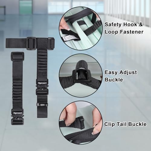 Vigorport Luggage Straps, Metal Luggage Connector Straps - Image 2