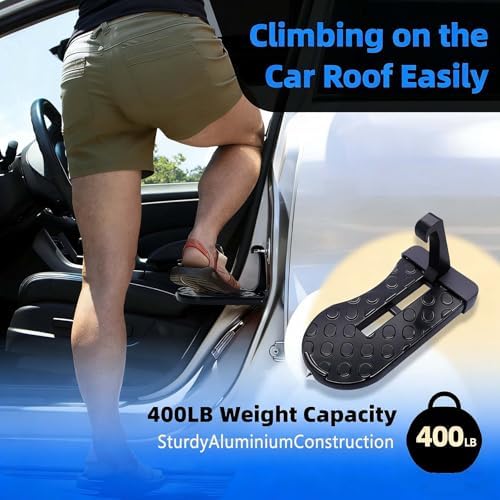 Car Door Step for Car Roof Access, Anti-Slip Surface, Equipped - Image 5
