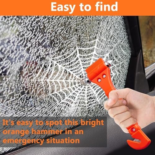 BFXM Car Window Breaker Hammer and Seat Belt Cutter 2-in-1, 10 Packs - Image 5