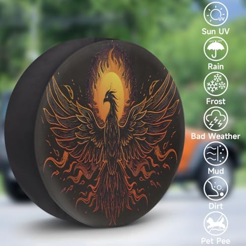Phoenix Sun Art Spare Tire Cover Dust-Proof Wheel Protector - Image 3