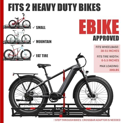 Hitch-Mount Bike Rack for Ebike Heavy-Duty - Image 3