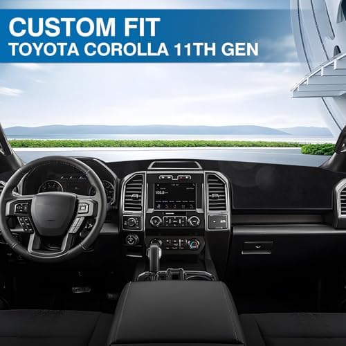 KUST Black Dash Cover for Toyota Corolla 2014-2017 2018 Left Hand Driving - Image 2