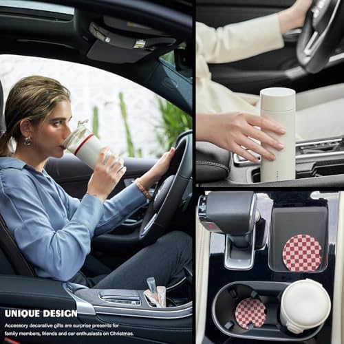 2 Pack Car Coasters for Cup Holders, Cute Car Accessories Interior - Image 6