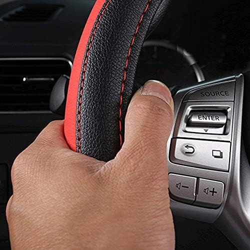 Leather Car Steering Wheel Cover Universal Fit - Image 6