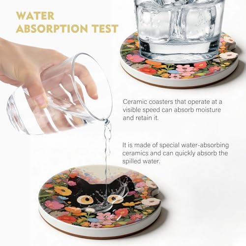 2 Pack Car Coasters for Cup Holders, Cute Car Accessories Interior - Image 3