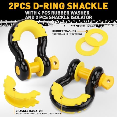 3" x 30Ft Recovery Tow Strap Heavy Duty - Image 3
