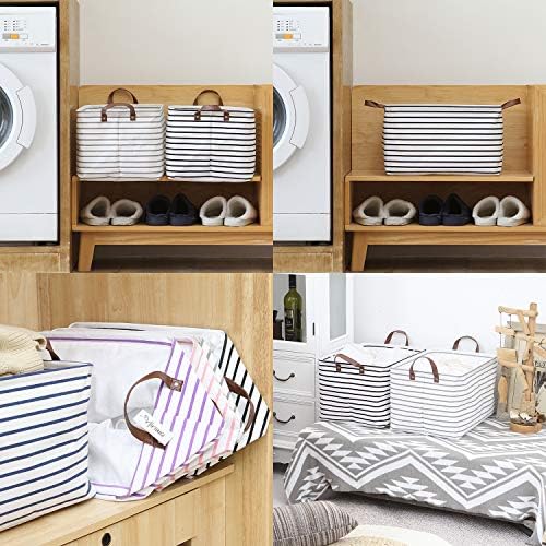 Hinwo 31L Large Canvas Storage Bin - Image 3