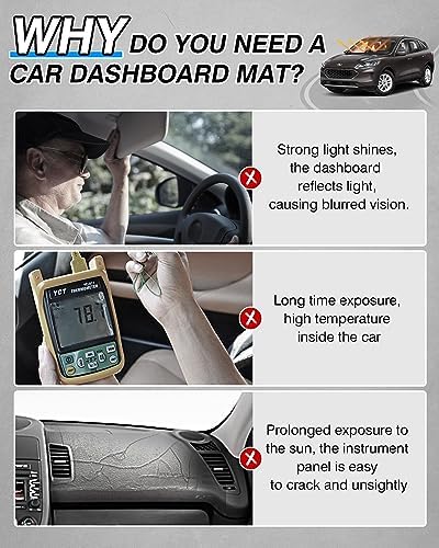 CARTIST Dash Cover for Ford Escape 2020-2026 Dashboard Mat Without HUD - Image 2