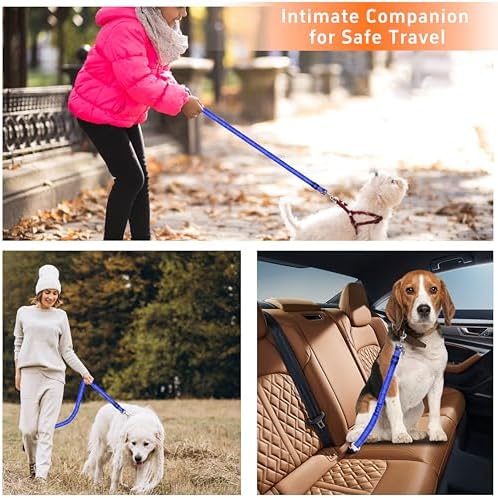 Seyezo Dog Car Seat Belt for Car, 2 Piece Set Retractable Dog Car Harness - Image 7