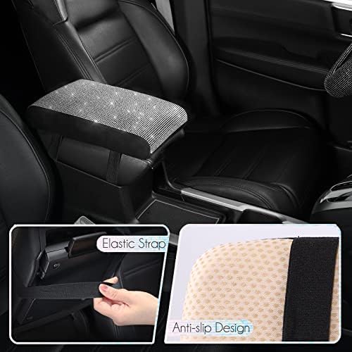 SEG Direct Diamond Car Center Console Cover, Memory Foam Armrest Cushion - Image 4