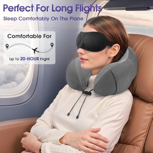 CloudBliss Memory Foam Travel Neck Pillow - Image 5