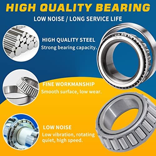 4Sets L68149 L44649 Trailer Hub Bearings Kit - Image 4