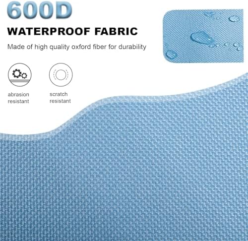 Car Trunk Organizer, Collapsible Car Organizers Storage Large Light Blue - Image 5