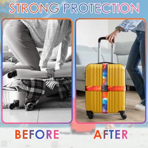 Gutsdoor Luggage Straps for Suitcases Adjustable Travel Belt, Connector Holds - Image 6