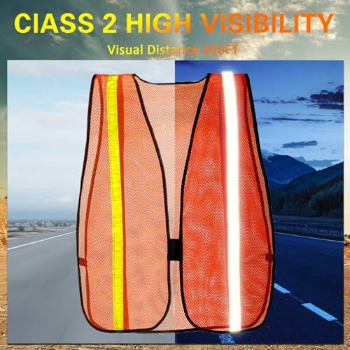 Haysandy 100 Pcs High Visibility Reflective Safety Vest - Image 4