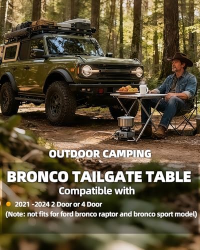 Foldable Tailgate Table for 2021-2025 Ford Bronco 2/4 Door - Image 2