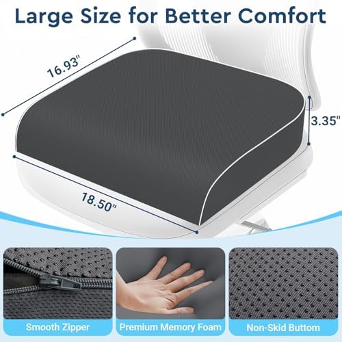 Seat Cushion, Memory Foam Office Chair Cushion - Image 2