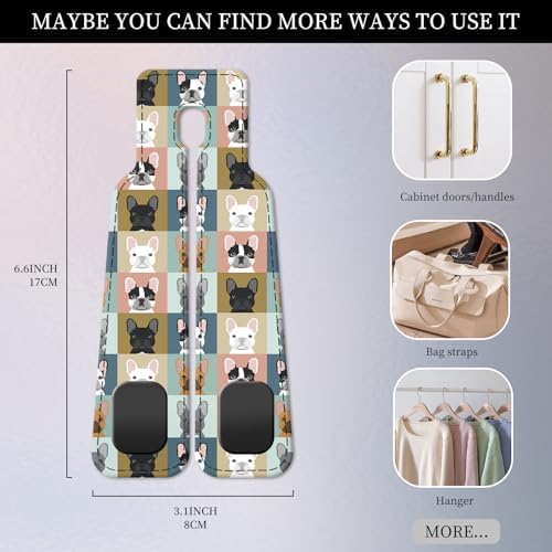 PU Leather Car Seat Hook, Storage Headrest Hanger, Cute Car Backseat Organizer - Image 4