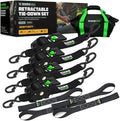 Rhino USA Retractable Ratchet Straps - 2in x 10ft by RhinoUSAInc