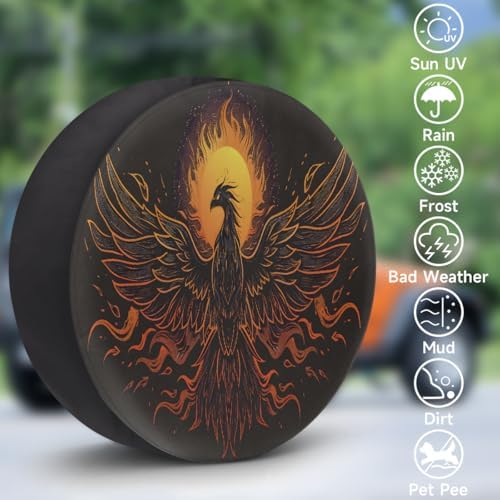 Phoenix Sun Art Spare Tire Cover Dust-Proof Wheel Protector - Image 3