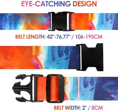 Gutsdoor Luggage Straps for Suitcases Adjustable Travel Belt, Connector Holds - Image 4
