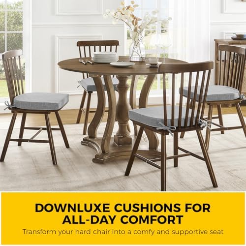 downluxe Indoor Chair Cushions for Dining Chairs, Soft and Comfortable Textured - Image 7